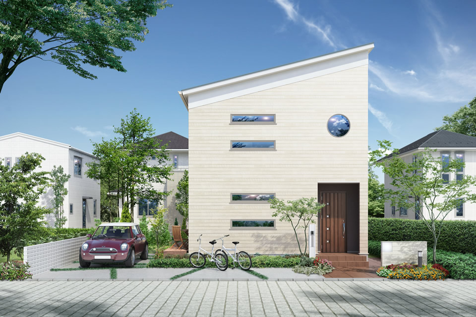 賢約住宅外観イメージCGパース